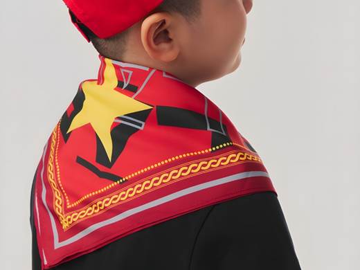 Choàng khăn bandana quanh vai
