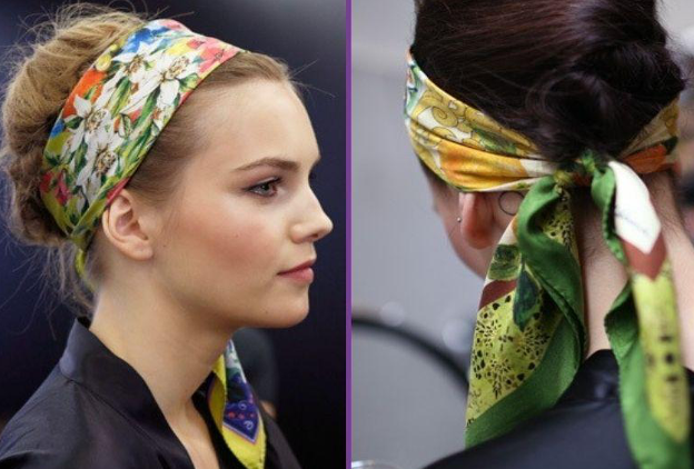 Khăn bandana được sử dụng để làm phụ kiện tóc
